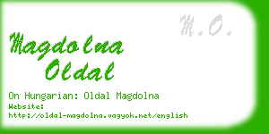 magdolna oldal business card